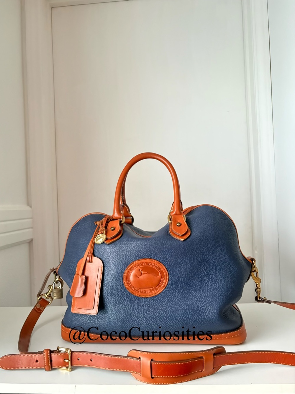 Dooney and Bourke awl Leather  Norfolk Luggage Travel Bag